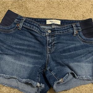 GAP Women's Maternity Blue Jean Shorts